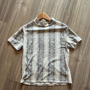 Snake print shirt